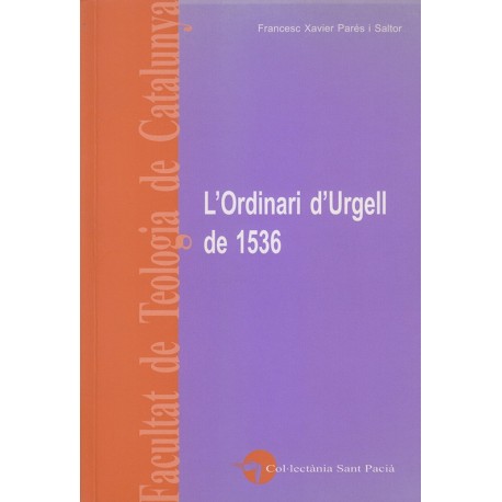 L'ORDINARI D'URGELL DE 1536